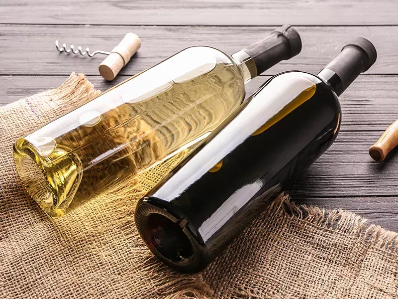 Bouteilles de vins à Sérignan